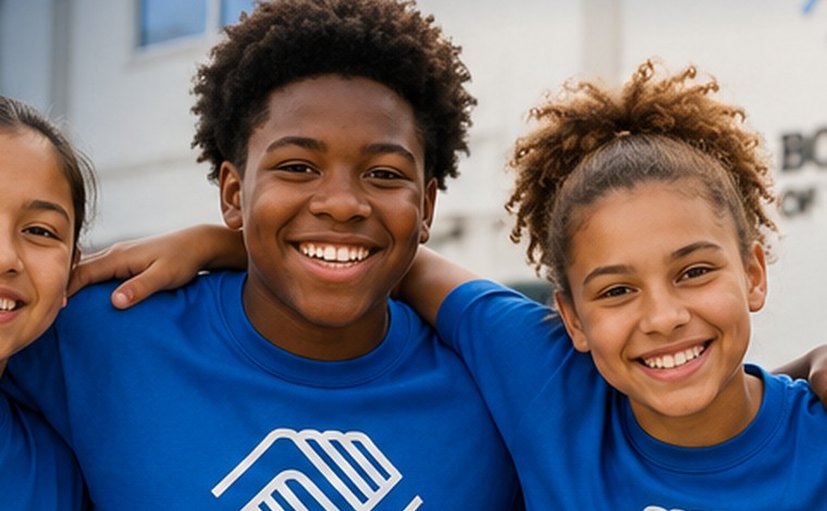 Young leader smiling at a Boys and Girls Club